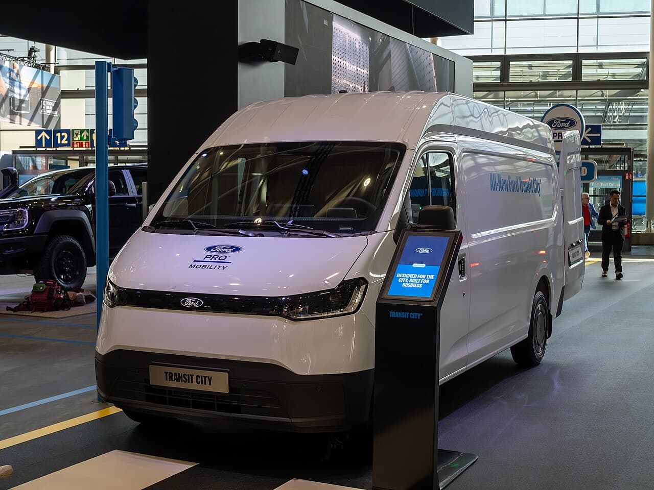 Ford Transit City photograph. Overseas display vehicle; Australian production details may differ.