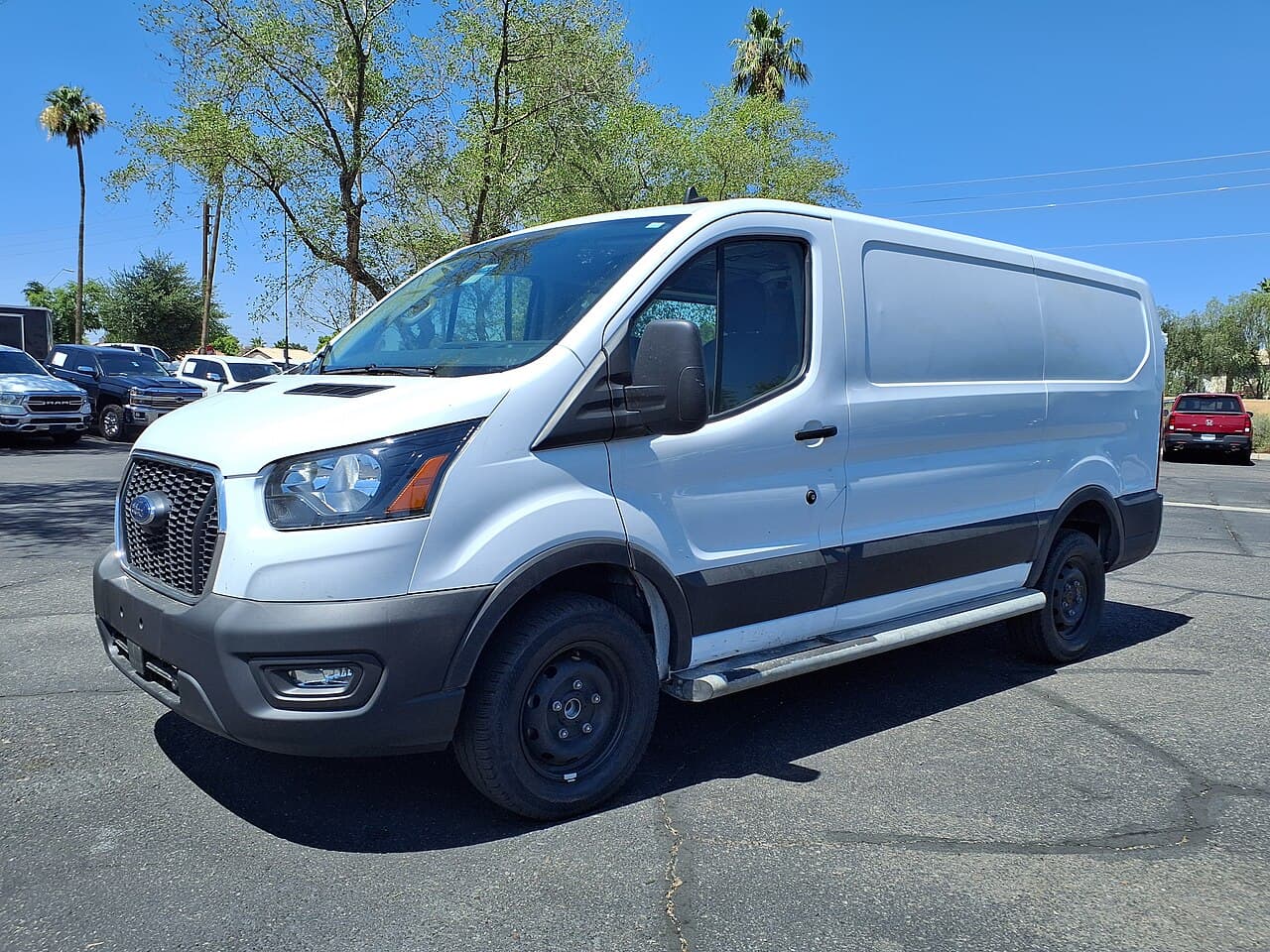 Ford Transit Van photograph. Overseas cargo van example; Australian specification may differ.