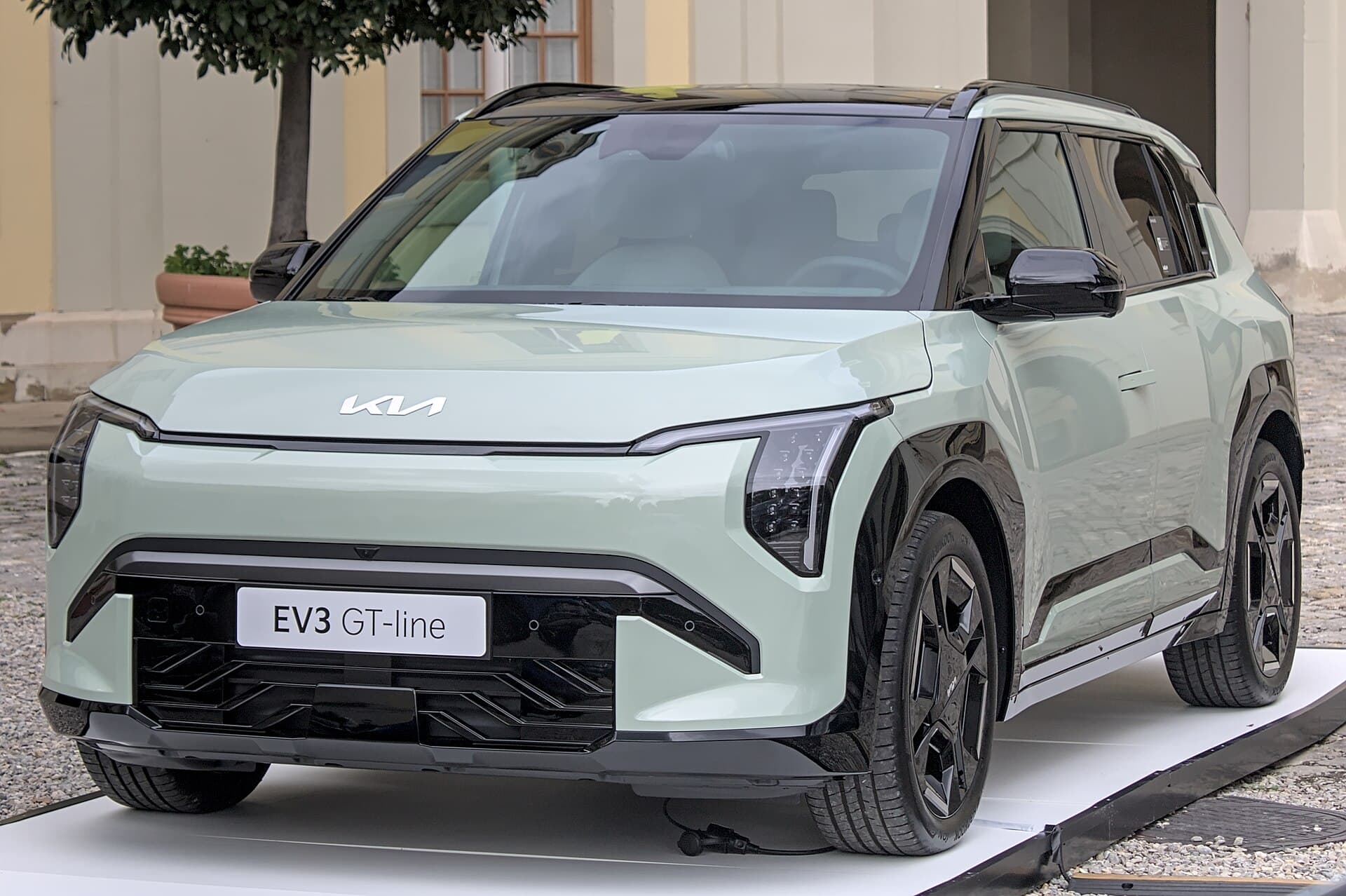 Kia EV3 photograph. Overseas EV3 GT-Line pictured; Australian variants may differ.