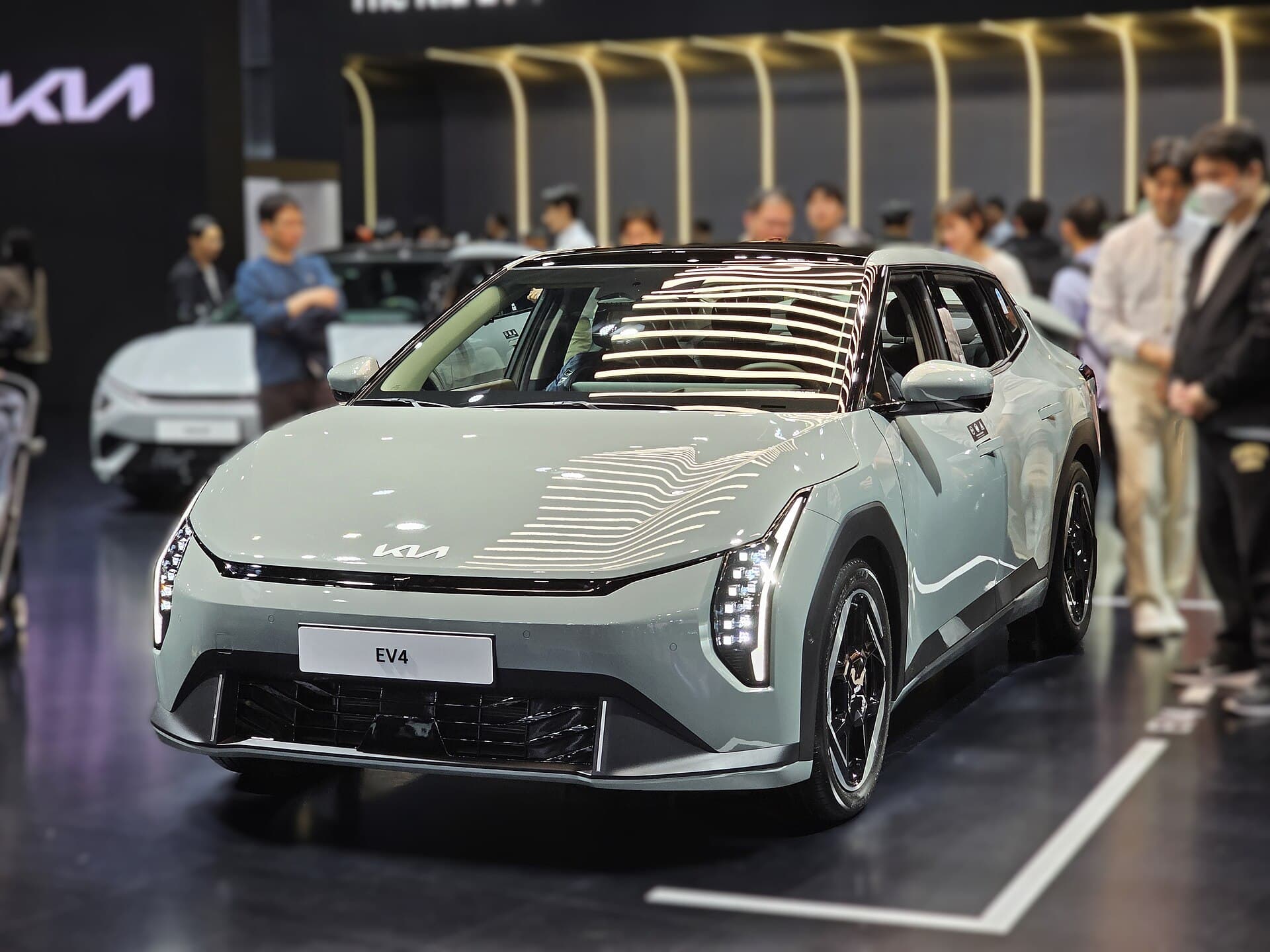 Kia EV4 photograph. Overseas EV4 sedan pictured; Australian variants may differ.