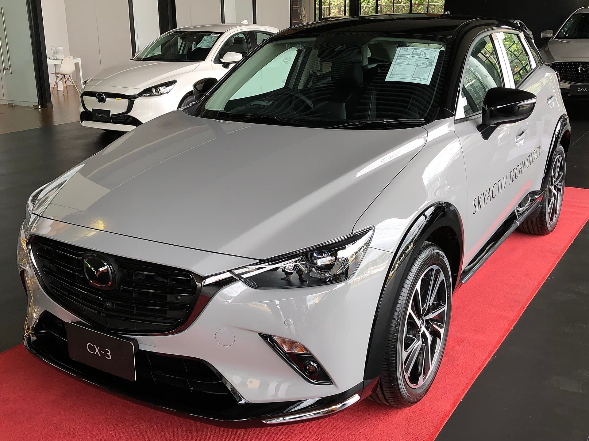Mazda CX-3 photograph. Overseas 2023 CX-3 shown; Australian grade details may differ.
