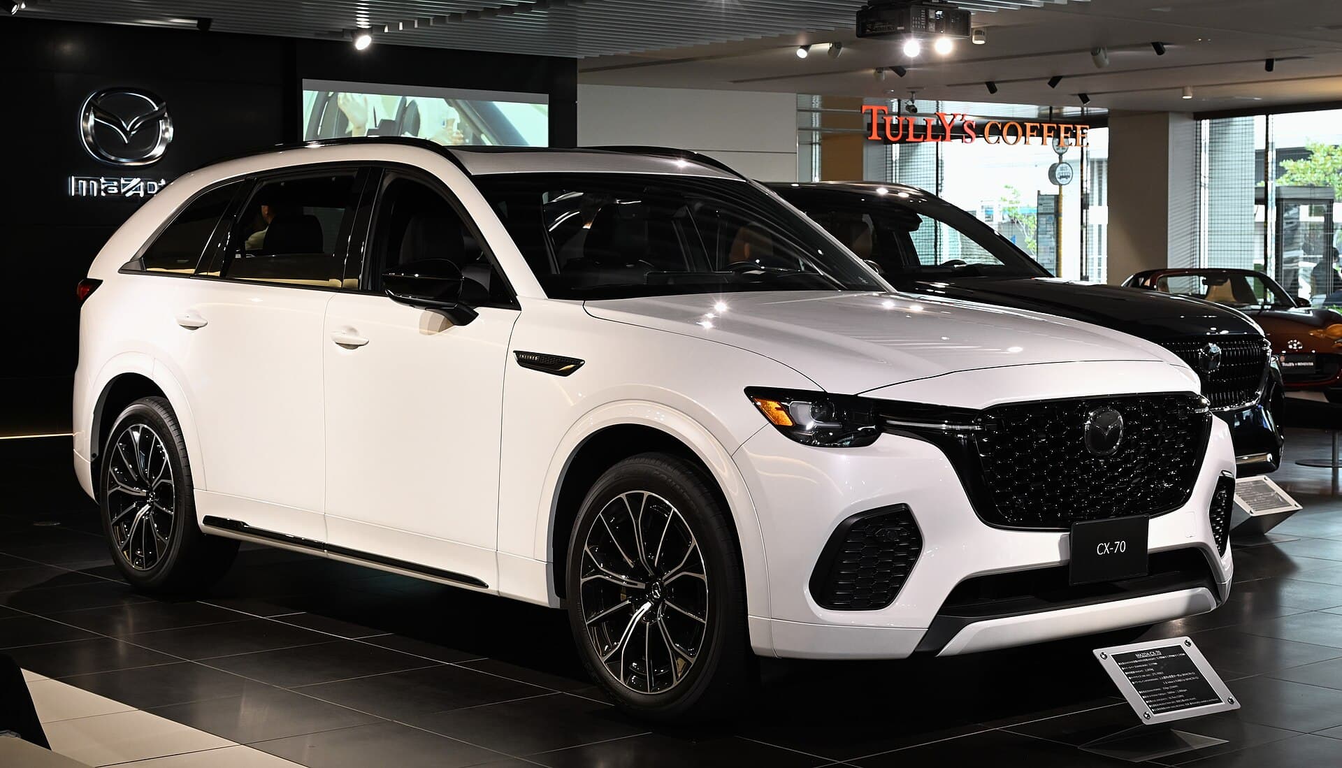 Mazda CX-70 photograph. Overseas CX-70 shown; Australian powertrain and grade details may differ.