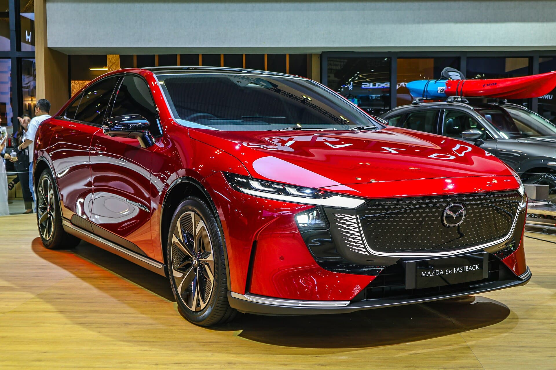 Mazda 6e photograph. Overseas Mazda 6e shown; Australian grade details may differ.