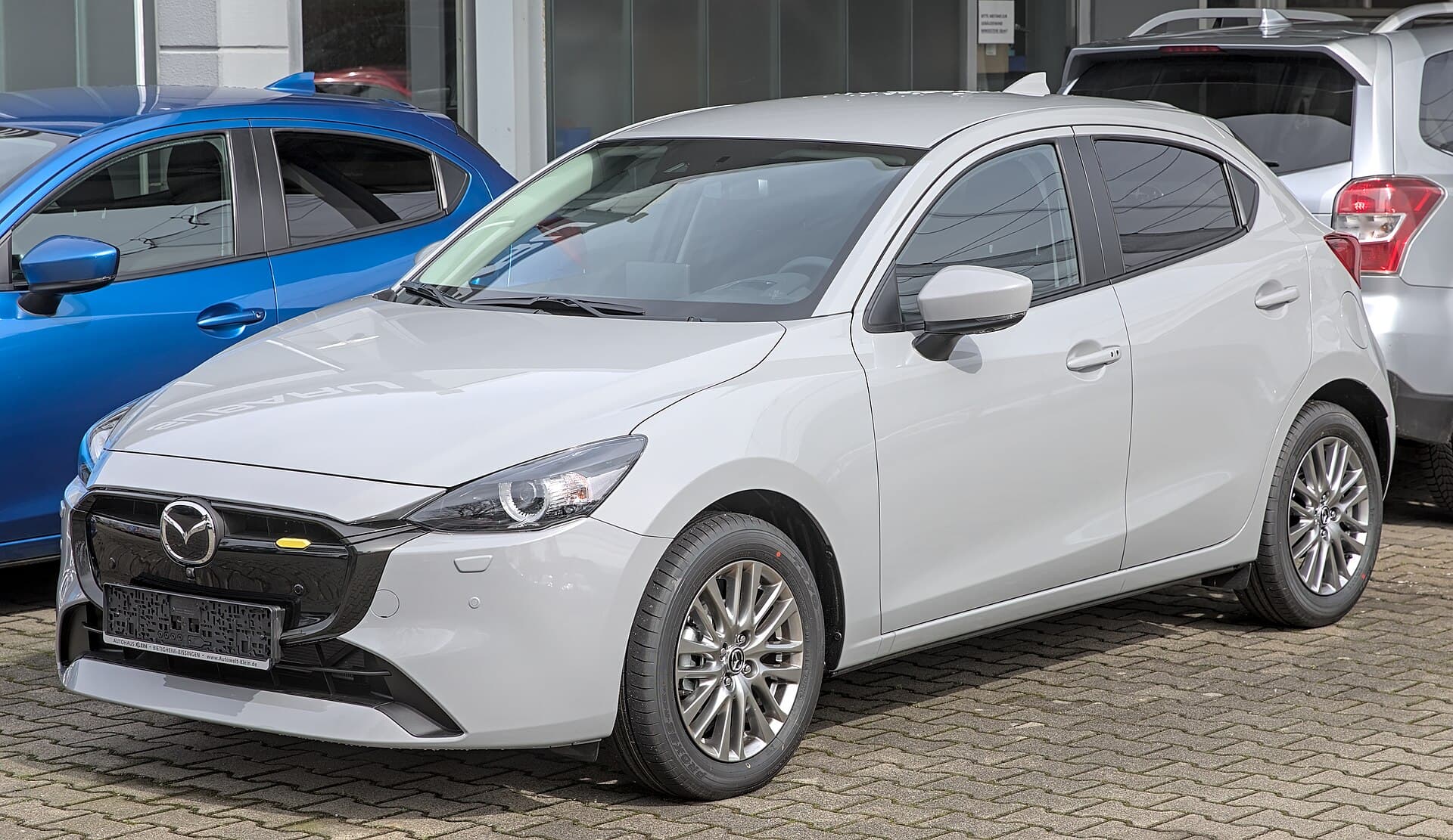 Mazda2 photograph. Overseas 2023 Mazda2 shown; Australian grade details may differ.